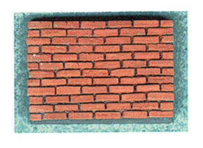 Dollhouse Miniature Common Red Brick Corner, 125 Pcs